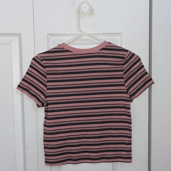 Striped Pink and Gray Shirt - Picture 2 of 2